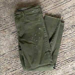 High rise jegging cropped jeans